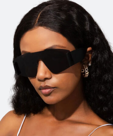 Black Celeste Frameless Sunglasses - Torfeo