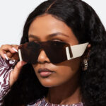 Beige Celeste Frameless Sunglasses - Torfeo