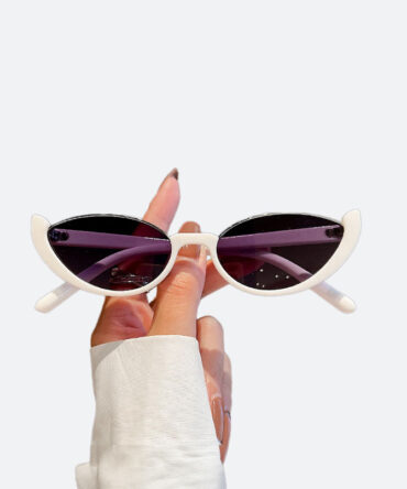 White-Gradient Gray Dazzle Half Frame Sunglasses - Torfeo