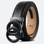 Black Double Loop Buckle Belt - Torfeo