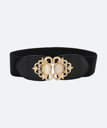 Black Opal Elastic Waist Belt - Torfeo