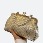 Pearl Chain Clutch Bag