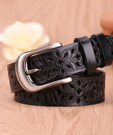 Black Pin Buckle Retro Belt - Torfeo