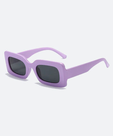 Purple Rectangular Frame Sunglasses - Torfeo