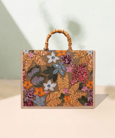 Sequin Bamboo Handbag - Torfeo