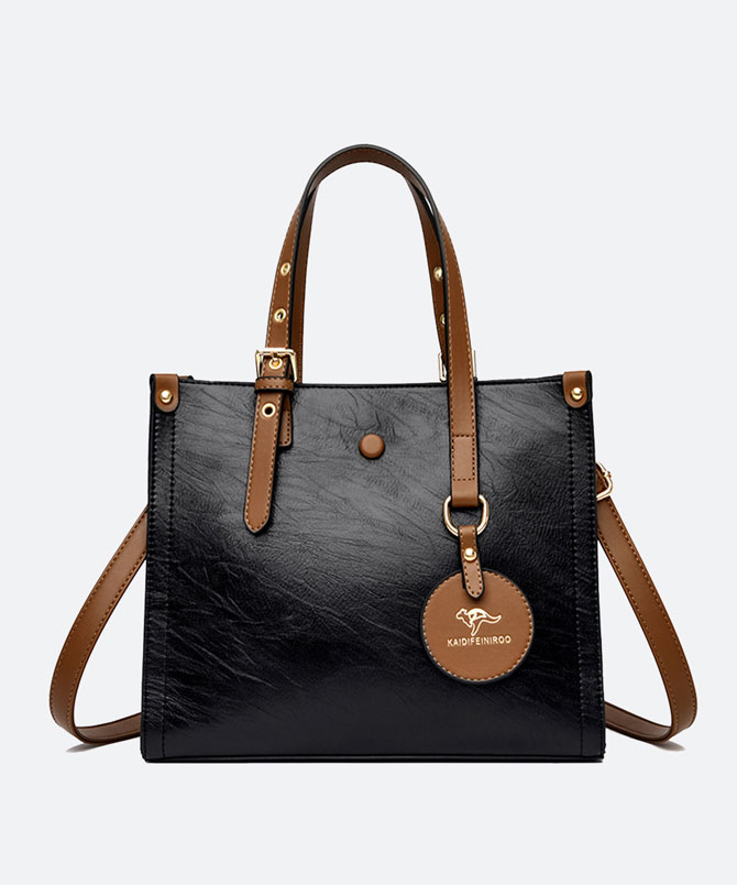 Black Stellar Signature Handbag - Torfeo