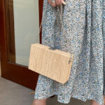 Wood Grain Box Clutch Bag - Image 5