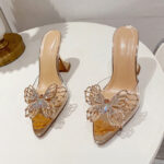 Alia Butterfly Rhinestone Heels - Torfeo