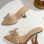 Alia Butterfly Rhinestone Heels - Torfeo
