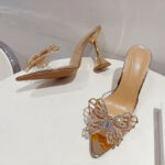 Alia Butterfly Rhinestone Heels - Torfeo