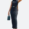 Bubble Textured Sleeveless Dress - Torfeo