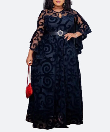 Black Enchanted Grace Maxi Dress - Torfeo