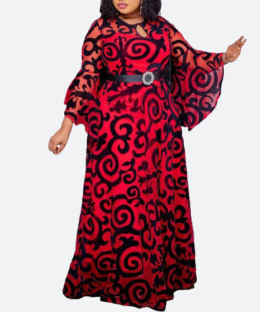 Red Enchanted Grace Maxi Dress - Torfeo