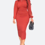 Enigma Silhouette Midi Dress