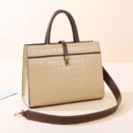 Khaki Epic Ensemble Texture Handbag - Torfeo