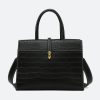 Black Epic Ensemble Texture Handbag - Torfeo