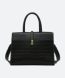 Black Epic Ensemble Texture Handbag - Torfeo