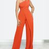 One Shoulder Splicing Jumpsuit - Torfeo