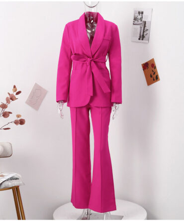 Pink Street Chic Pant Suit Set - Torfeo