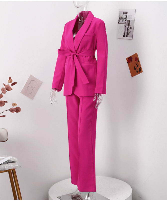 Pink Street Chic Pant Suit Set - Torfeo