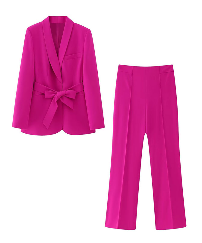 Pink Street Chic Pant Suit Set - Torfeo