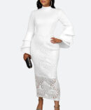 Timeless Twist White Dress - Torfeo