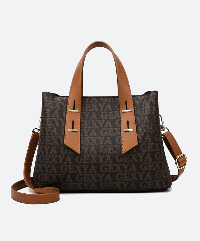 Brown Luxeloom Gexa Handbag - TORFEO