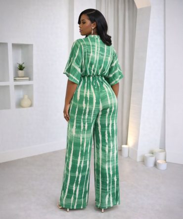 Dolman Print Jumpsuit - TORFEO