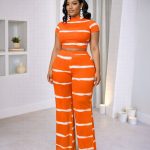 Ribbed Two Piece Pants Set