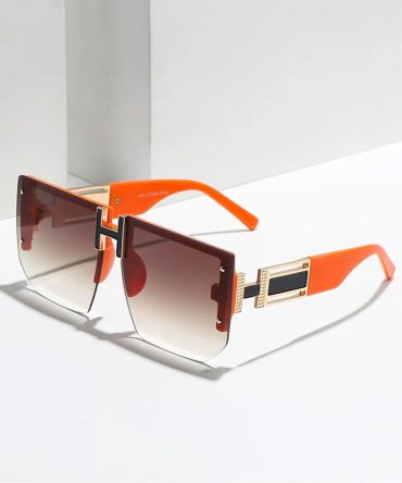 Flat Top Rimless Sunglasses - TORFEO