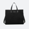 Black Vintage Corduroy Tote Bag - TORFEO