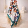 Bohemian Pattern Silk Scarf - TORFEO