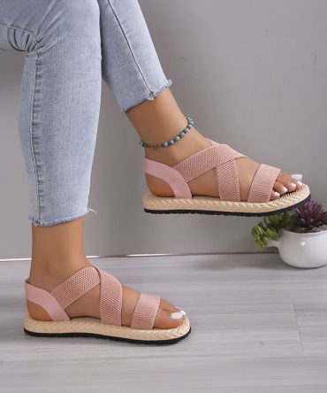 Pink Anti-Slip Light Flat Sandals - TORFEO