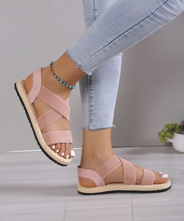 Pink Anti-Slip Light Flat Sandals - TORFEO