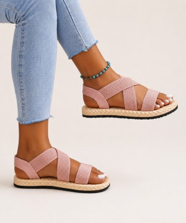 Pink Anti-Slip Light Flat Sandals - TORFEO