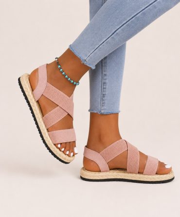 Pink Anti-Slip Light Flat Sandals - TORFEO