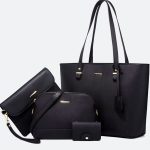 Black Four-Piece Large Bag Set - TORFEO