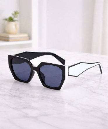Geo Frame Monochrome Sunglasses - TORFEO