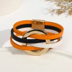 Magnetic Wrap Leather Bracelet