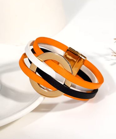 Magnetic Wrap Leather Bracelet - TORFEO