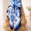 Azure Print Foulard Scarf - TORFEO