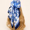 Azure Print Foulard Scarf - TORFEO