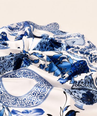 Azure Print Foulard Scarf - TORFEO