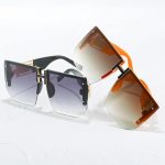 Flat Top Rimless Sunglasses - TORFEO