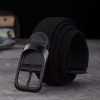 Black Braided Loop Unisex Belt - TORFEO