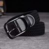 Black Braided Loop Unisex Belt - TORFEO