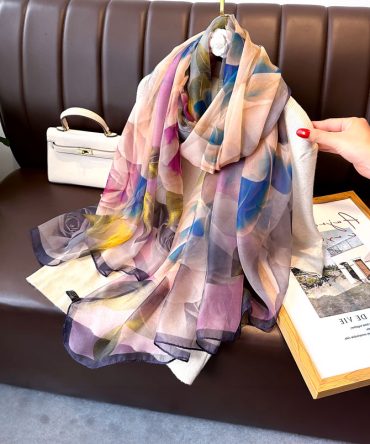 Midnight Whisper Silk Scarf - TORFEO