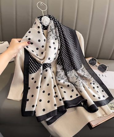 Polka Silk Smooth Scarf - TORFEO