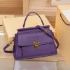 Amethyst Ostrich Handbag - TORFEO