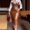 Sienna Empress Belted Dress - TORFEO